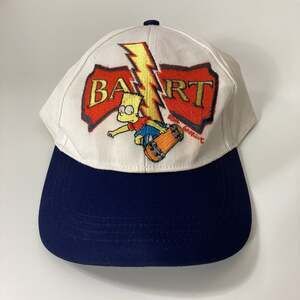 The Simpsons Bart Hat Strapback Cap YOUTH KIDS Vintage 90s Cartoon Retro USA